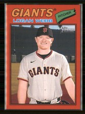 2026 Topps Heritage Red Border #82 Logan Webb San Francisco Giants