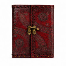 Antique Leather Journal with Lock 6x8 Handmade 200 Pages Unlined Diary