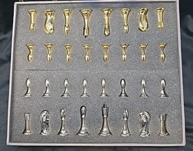 STAR TREK Tridimensional Franklin Mint Chess Set & Dos Game, Watch Package. 
