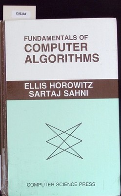 Fundamentals of computer algorithms. Horowitz, Ellis: