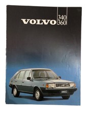 Volvo 340 360 Brochure with Specs. 1983 Original