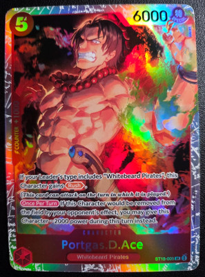 Portgas D Ace ST15-005 SR ONE PIECE Tcg Card Game NM RED Starter Deck 15
