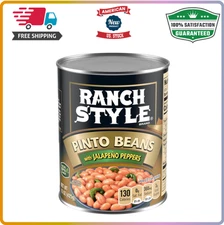 Ranch Style Pinto Beans With Jalapeno Peppers, Canned Beans, 15 OZ