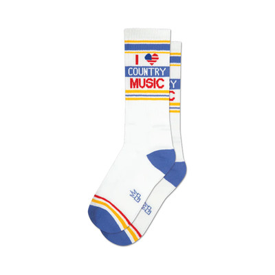 I love Country Music socks by Gumball Poodle MADE IN THE USA