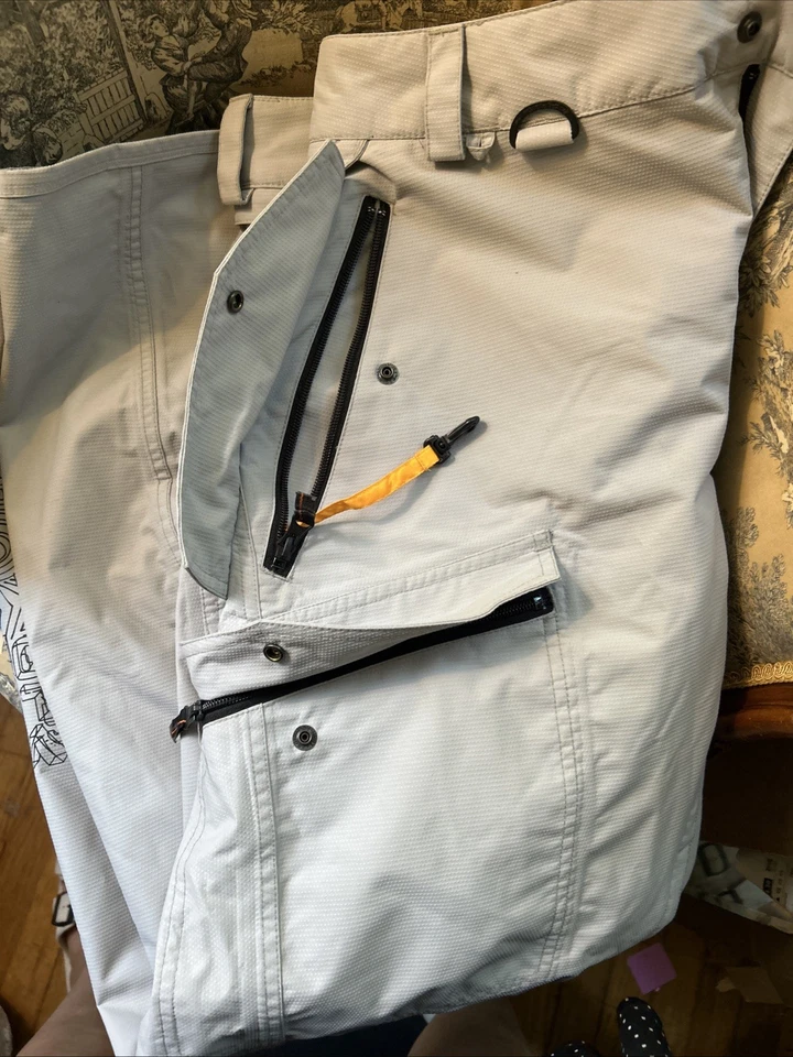 Y2K Nimbus Pantalones de Esquí Snowboard para Hombres XLarge Gris Bolsillos con Cremallera Foto 2 de 4