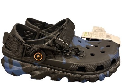 Post Malone X Crocs Duet Max Clog Blue Black  206542-001 Size M 4 , W 6
