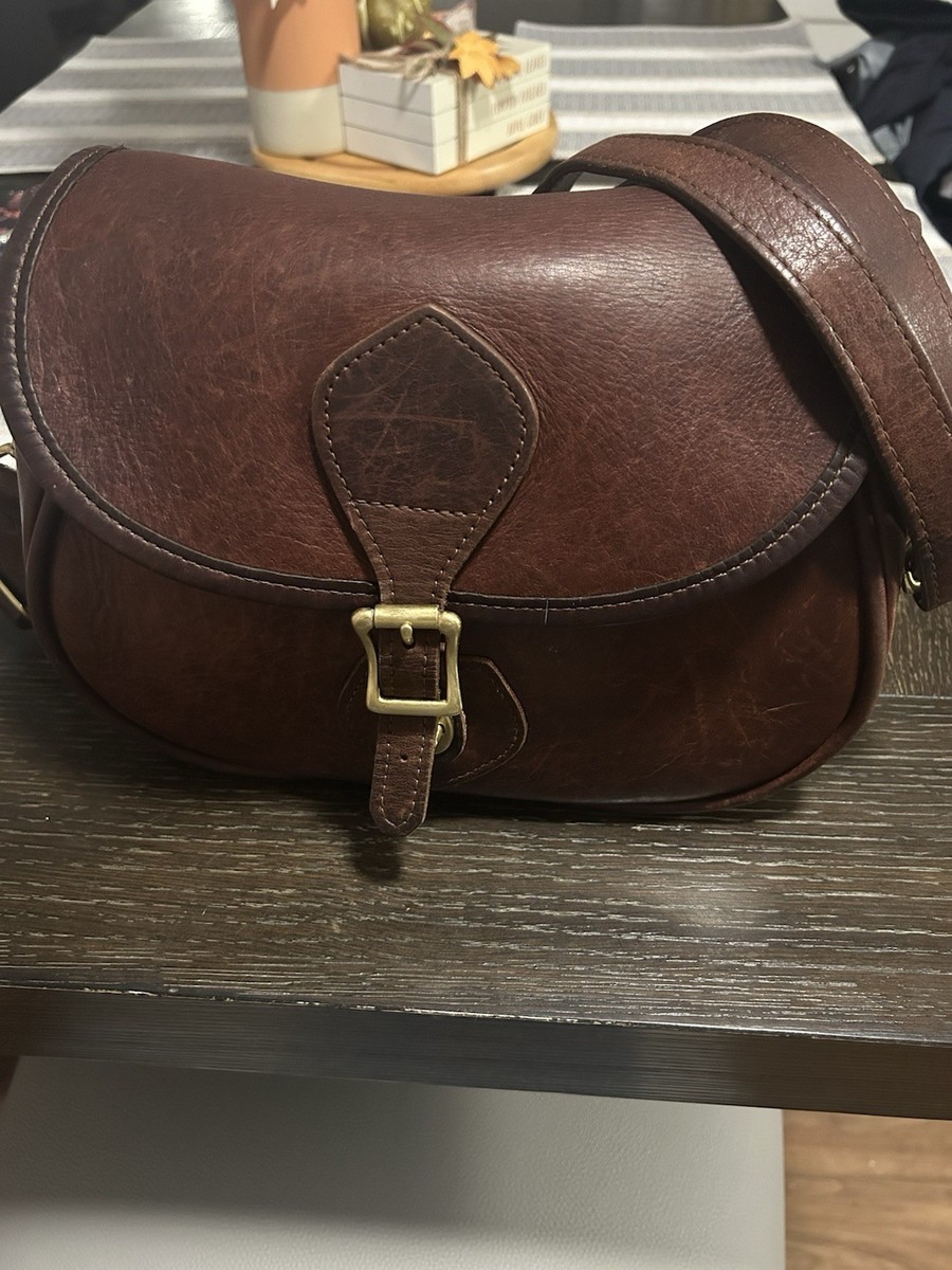 JW Hulme Heritage Leather Crossbody Bag – Saddle Style | eBay