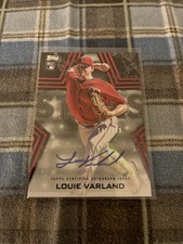 2023 Topps Louie Varland Baseball Stars Auto RC Black #/199 Twins SP Parallel
