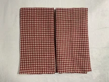2 Harry & David Red & White Gingham Check Kitchen Tea Towels