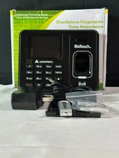 Acroprint BioTouch Black Self-Contained Automatic Biometric Fingerprint Scanner