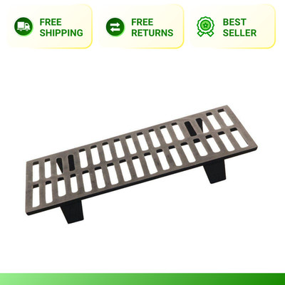 US Stove Fire Places Grate Heavy Duty Cast Iron Black 17 in. D x 2.75 in. H