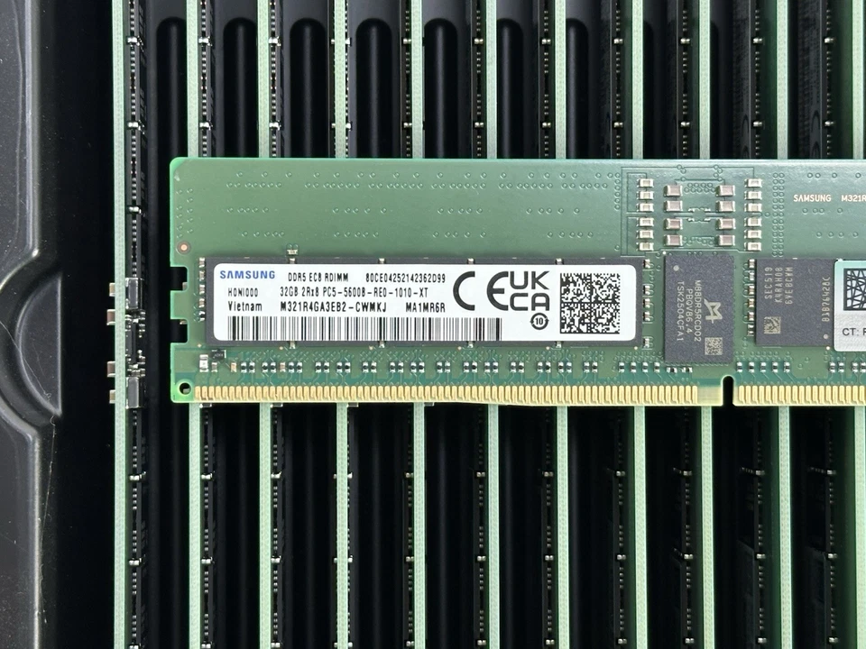 HPE P53626-0A1 1x 32GB 2Rx8 PC5-5600B-R ECC RDIMM DDR5 RAM Server Memory Samsung - Image 4 of 4