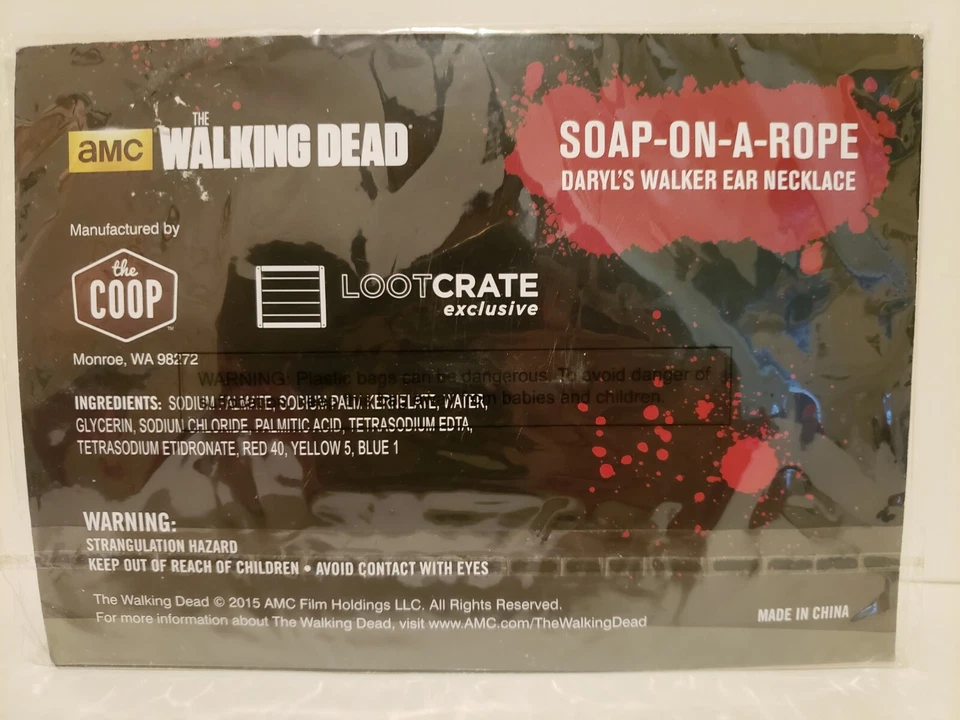 Colar de orelha AMC The Walking Dead sabão em uma corda Daryl's Walker - Imagem 2 de 2