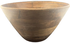 Wooden Serving Bowl Made In India 10.5 Wide Food Safe