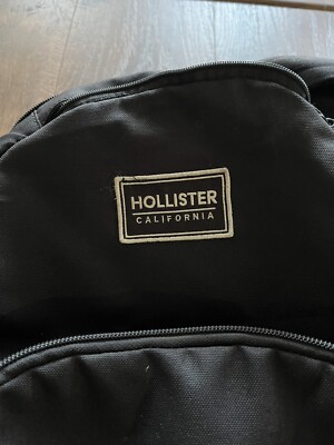 Hollister Black 18” Nylon Backpack | eBay display picture 3