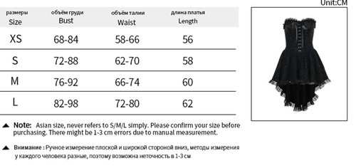 Womens Gothic Mini Lace Boob Tube Dresses Summer Party Costumes Corsets Dress AU - Bild 17 von 31
