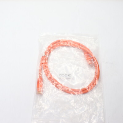 Snagless/Molded Boot Cat5e Ethernet Patch Cable Orange 3' 10X6-03103
