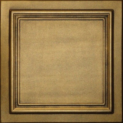 Decorative Faux Ceiling Tiles Styrofoam Glue UP - R24AG Antique Gold On SALE