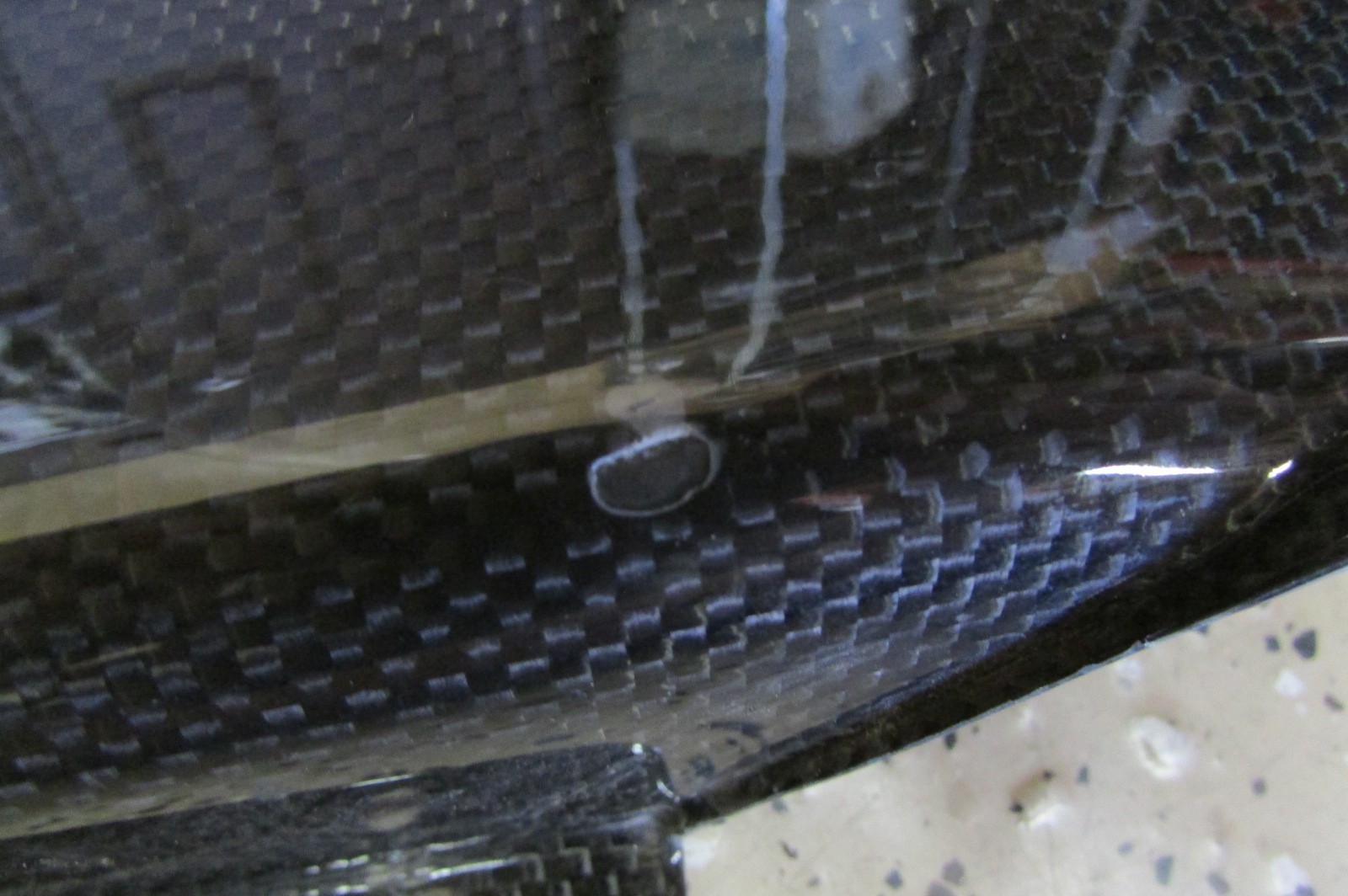 Lamborghini Murcielago RH Upper, Carbon Fiber Engine Bay Panel, Chip, 418103730