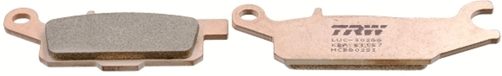 Plaquettes de frein Yamaha YFM 550 Grizzly 09-11 haute précision en métal fritté premium