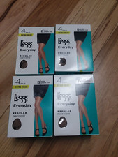 NIB New Leggs Everyday Regular Pantyhose 4 Pair Sz B Nude Sheer Toe lot 16 pair