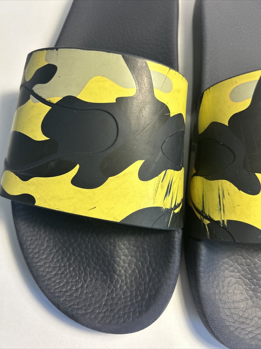 Valentino Garavani Men\'s Camouflage-Print Slide Sandal, Navy/Gold, Size 43 $_57.JPG?set_id=8800005007 main image 3
