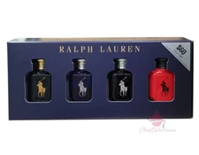 Polo Ralph 0.5 oz EDT Splash Mini Gift Set-Polo+Polo Blue+Polo Black+Polo Red
