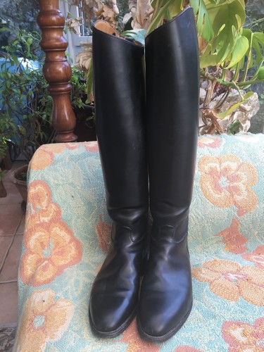 SCHNEIDER BLACK 'MAYFAIR' RIDING BOOTS 