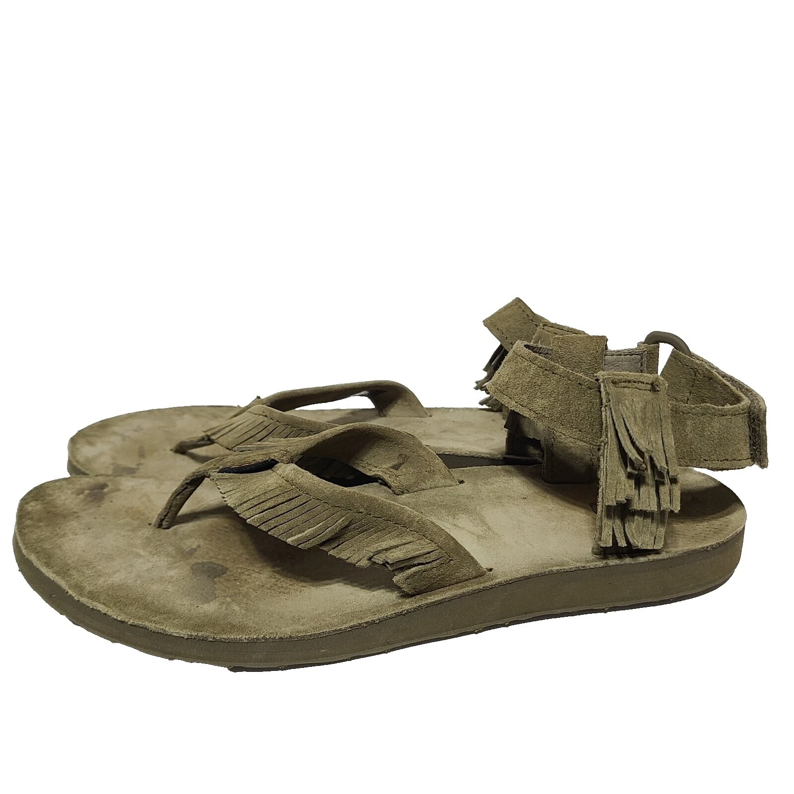 Parte superior de cuero con flecos Teva Sandalias para mujeres