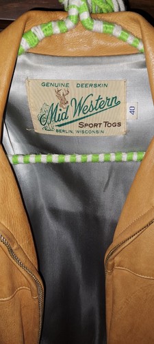 Deer Skin Leather Jacket Handmade Vintage - Picture 2 of 7