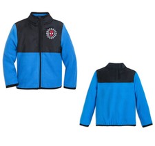 Disney Store Marvel Spiderman Boy Fleece Jacket For Boys Size 2, 3 Blue