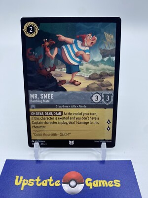 Mr. Smee Bumbling Mate 2024 Disney Lorcana Uncommon NON-FOIL 184/204 Inklands