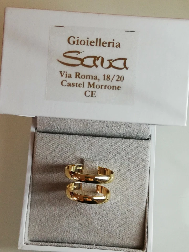 Fede classica SINGOLA grammi 3 larga in oro giallo 750 18 kt incisione omaggio