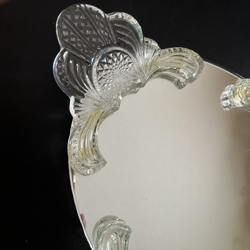 ❤️VTG SHANNON CRYSTAL BAROQUE VANITY TRAY 24% LEAD CRYSTAL GODINGER - Picture 2 of 6