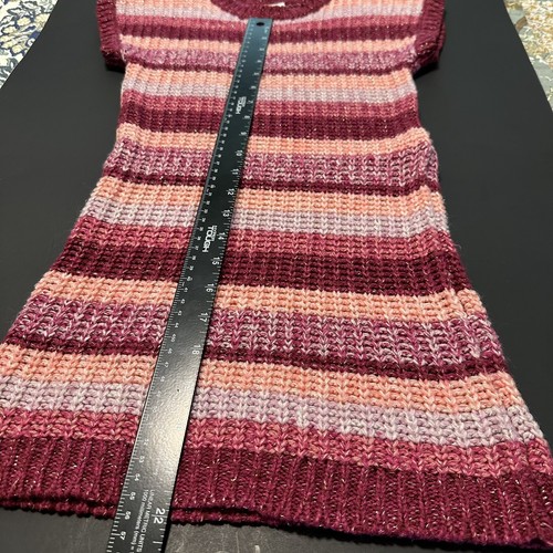 Crazy 8 Girls Sweater Dress Size 5T Mauve Pinks - Sweater Vest Sleeveless - Picture 6 of 7