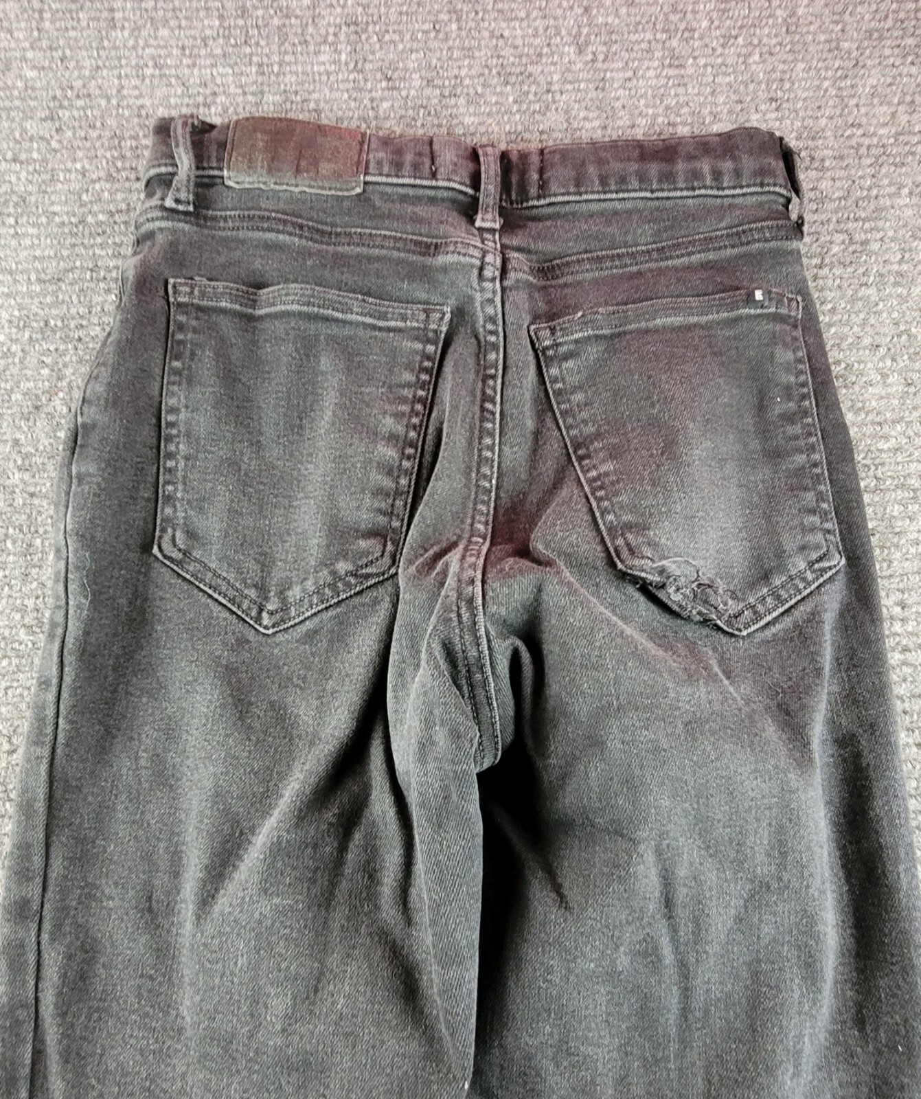 Everlane Size 26 Regular Solid Black The Way High… - image 8