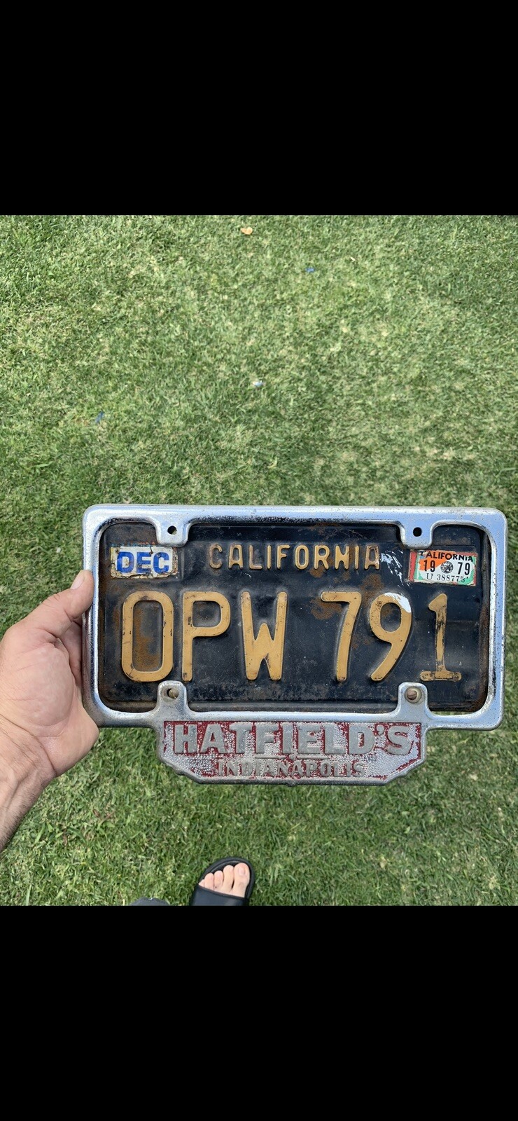 vintage license plate frame eBay
