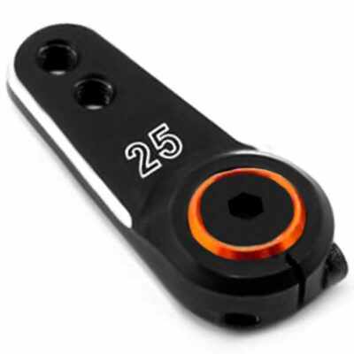 Fastrax 25T schwarz Aluminium Servohorn (Sav/Fut 30mm)