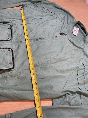BLAC LABEL 1968 NEW NOS 6XL Vintage TEAL ZIP UP Sweater Track Jacket GRACE Wings - Picture 11 of 13