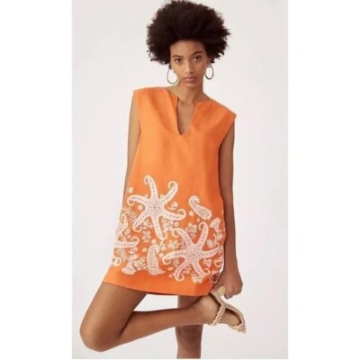 orange dress with starfish Kaiia exclusive double layered slinky mesh starfish trim halterneck bra detail mini dress in orange