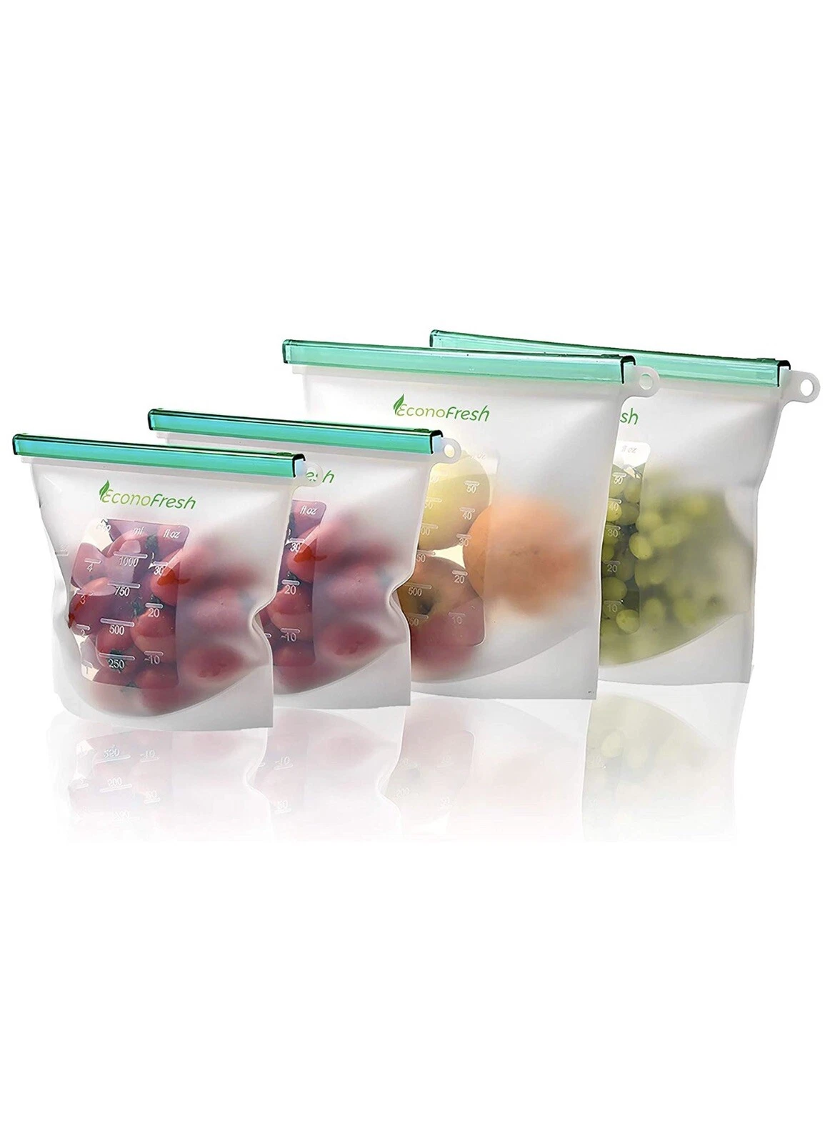 Reusable Silicone Food Storage Bags | Set of 4 - Large 1 1/2 qt. and Small 1 qt.
Opens in a new wind