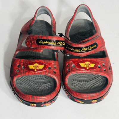 lightning mcqueen crocs size 7 womens