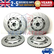 4x Rotores de freno delanteros traseros L+R 360 mm aptos para Mercedes Clase S W222 S350 S63 S65 AMG