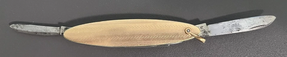 Vintage 12K Yellow Gold Pocket Knife Antique. 1920's - Image 4 of 4