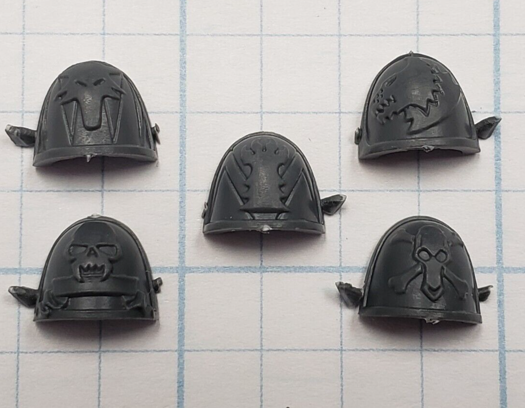 40k Space Wolves Bits Wolf Pack Wolf Guard Engraved Shoulder Pad