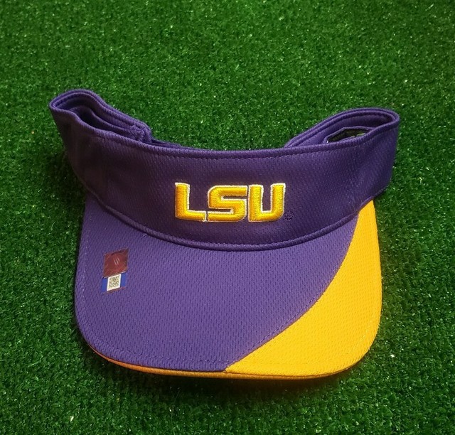 New LSU Tigers NCAA Sports Purple Golf Sun Visor Hat Cap Adult Men's