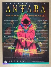 1997 Sierra On-Line Betrayal in Antara game promo vintage print Ad