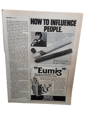 1977 Eumig R2000 Super 8 Movie Projector Original Print Ad vintage 70s