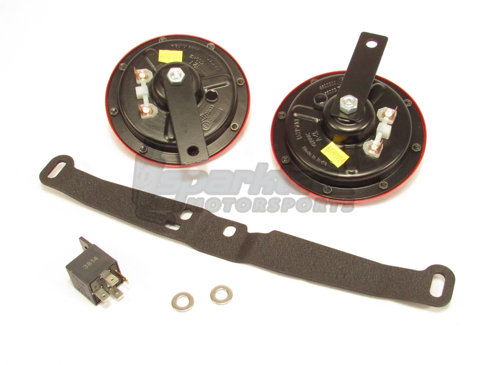 Hella Super Tone Horn Set B133 + Perrin Bracket for 0814 Subaru