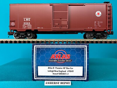 Atlas O 3003021-2 Lehigh New England PS-1 40' Box Car #9049 O Scale LNE New